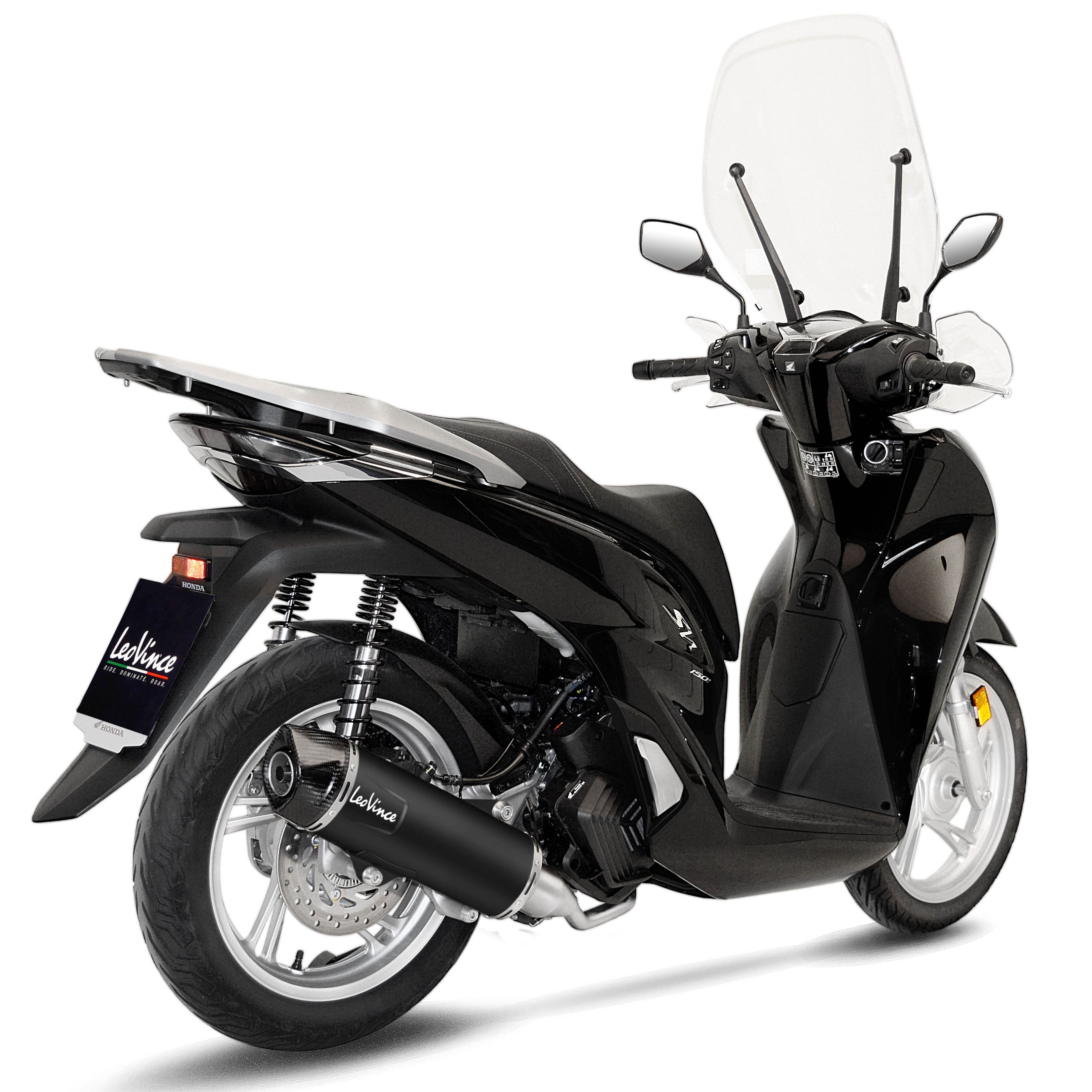 Escape completo no homologado LV NERO Honda sh 125i 20-23/ sh 150i 20-23